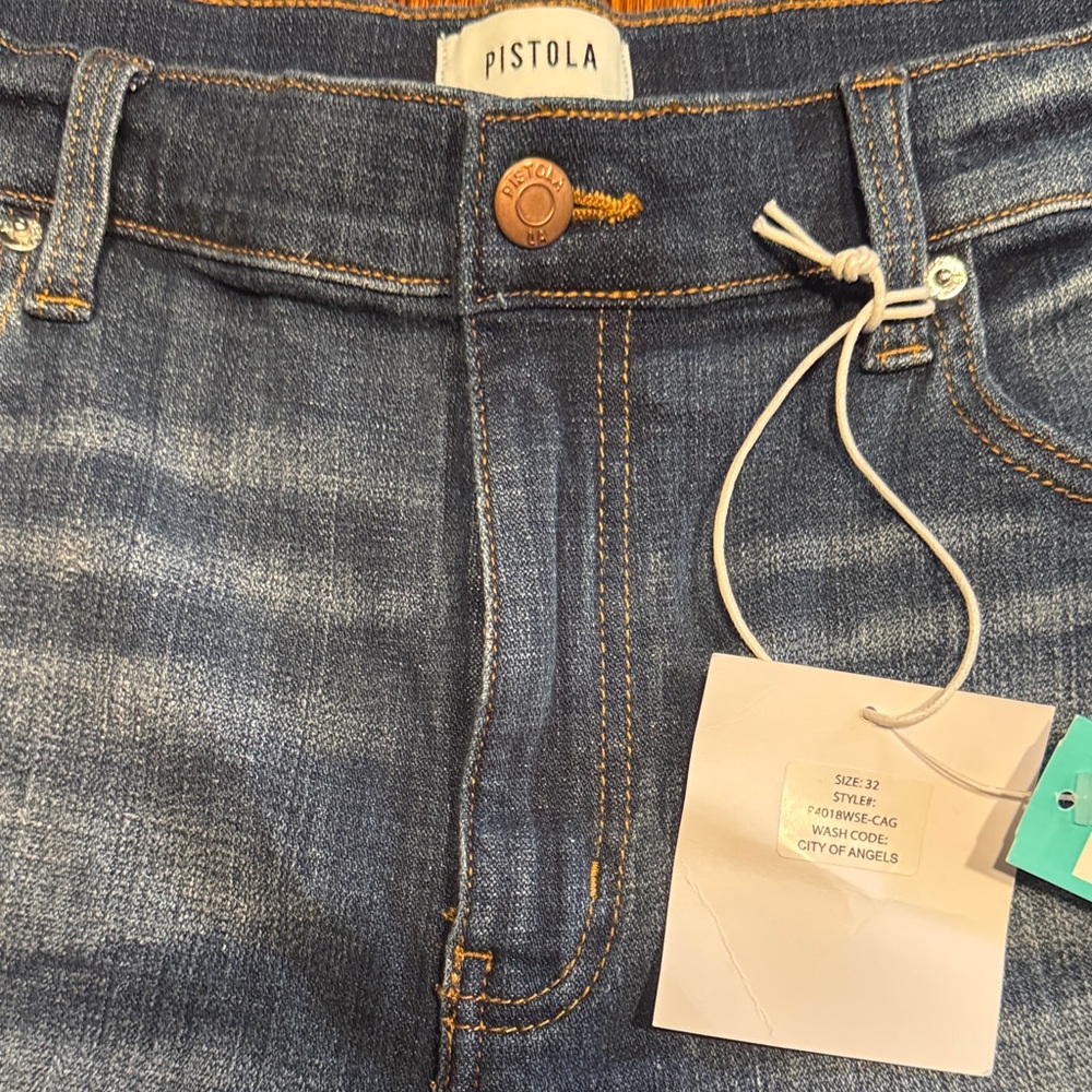 Pistola Blue Denim Shorts - Picture 4 of 6